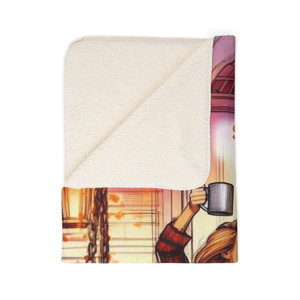 Sisters Make the Best Friends Sherpa Blanket — Cozy Autumn Sister Gift Blanket Gift for Sister