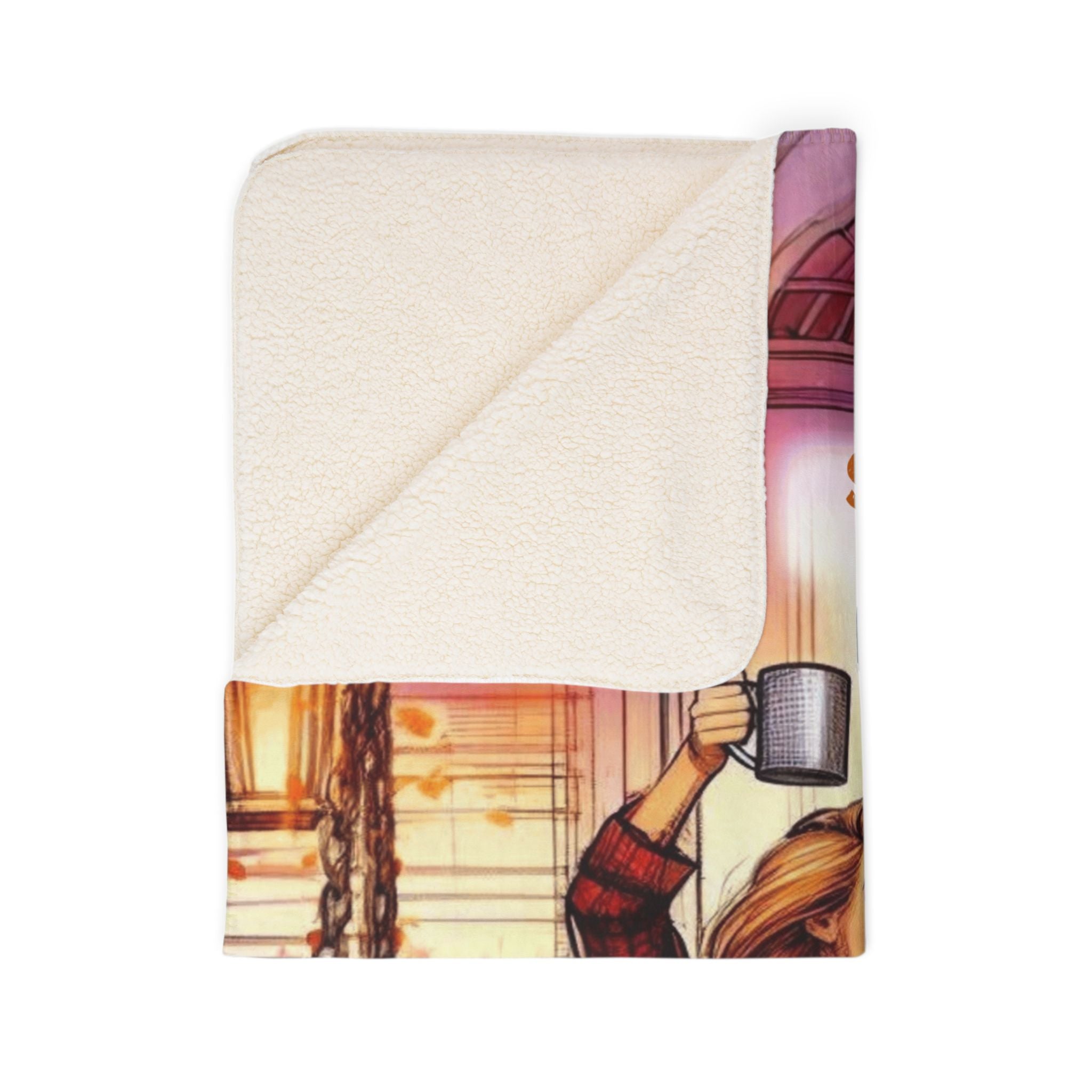 Sisters Make the Best Friends Sherpa Blanket — Cozy Autumn Sister Gift Blanket Gift for Sister