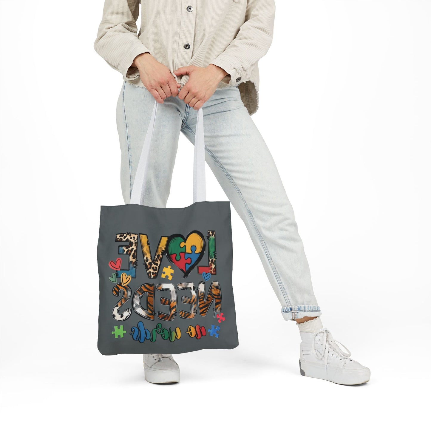 Colorful Love Needs Tote Bag