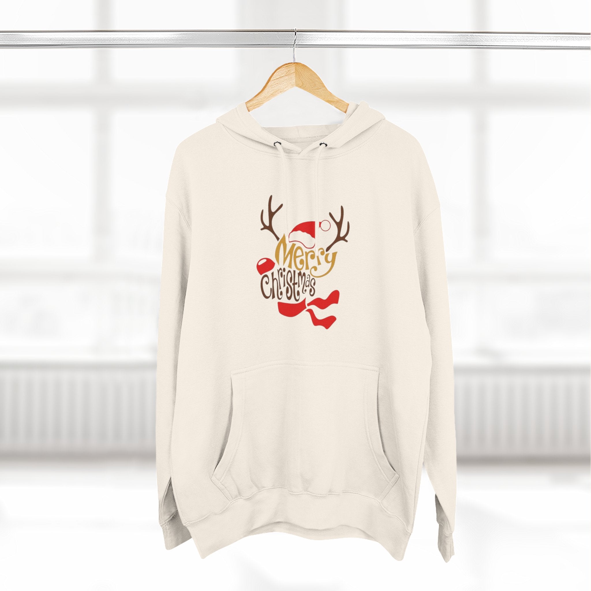 Holiday Apparel | Christmas Tees & Sweatshirts with Festive Quotes Merry Christmas Fleece Hoodie