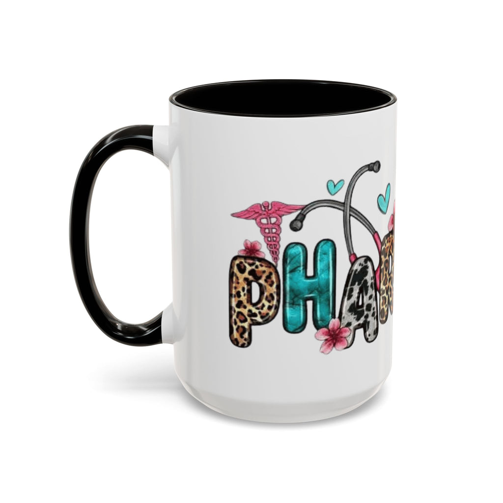 Pharmacy Nurse Coffee Mug — Cute Leopard & Teal Medical Design (11oz/15oz)Christmas mug for all healthcare heroes
