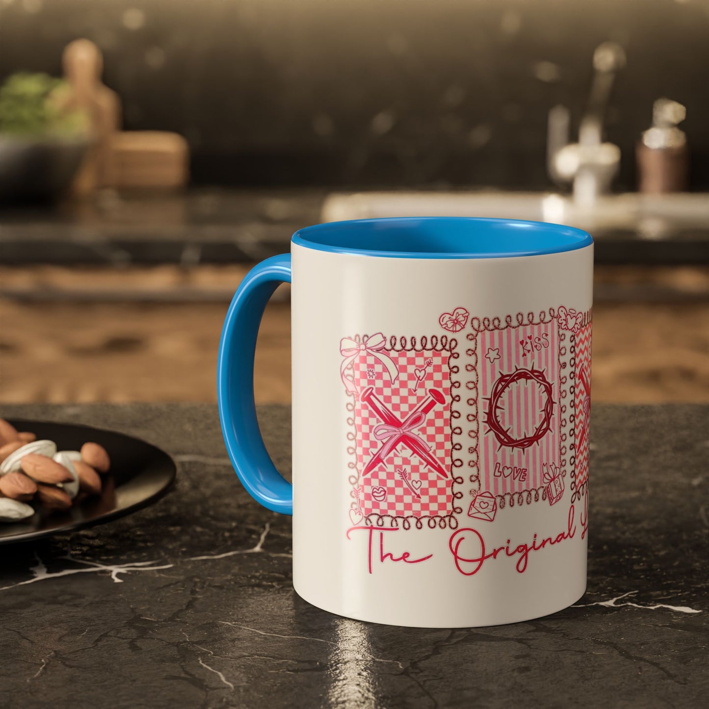 Love Letters XOXO Ceramic Mug — Colorful 11oz & 15oz Coffee Cup