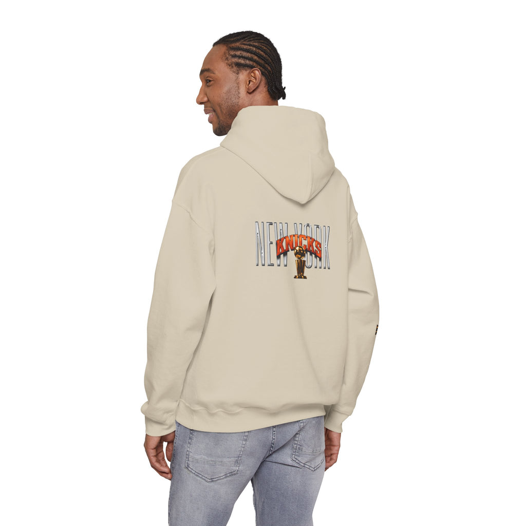 NY-K Retro Player Collage Hoodie — Basketball Fan Sweatshirt