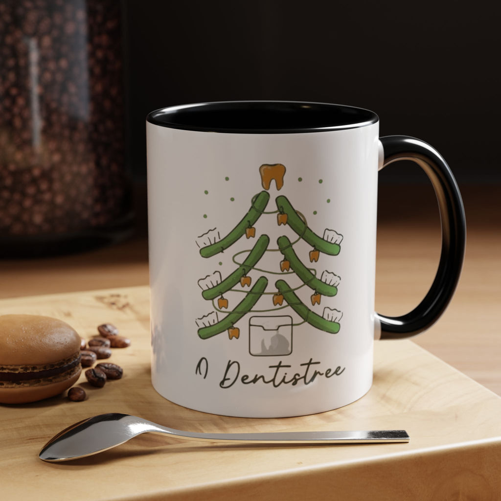 Dentist Christmas Mug - 'A Dentistree' Holiday Coffee Cup (11/15oz)