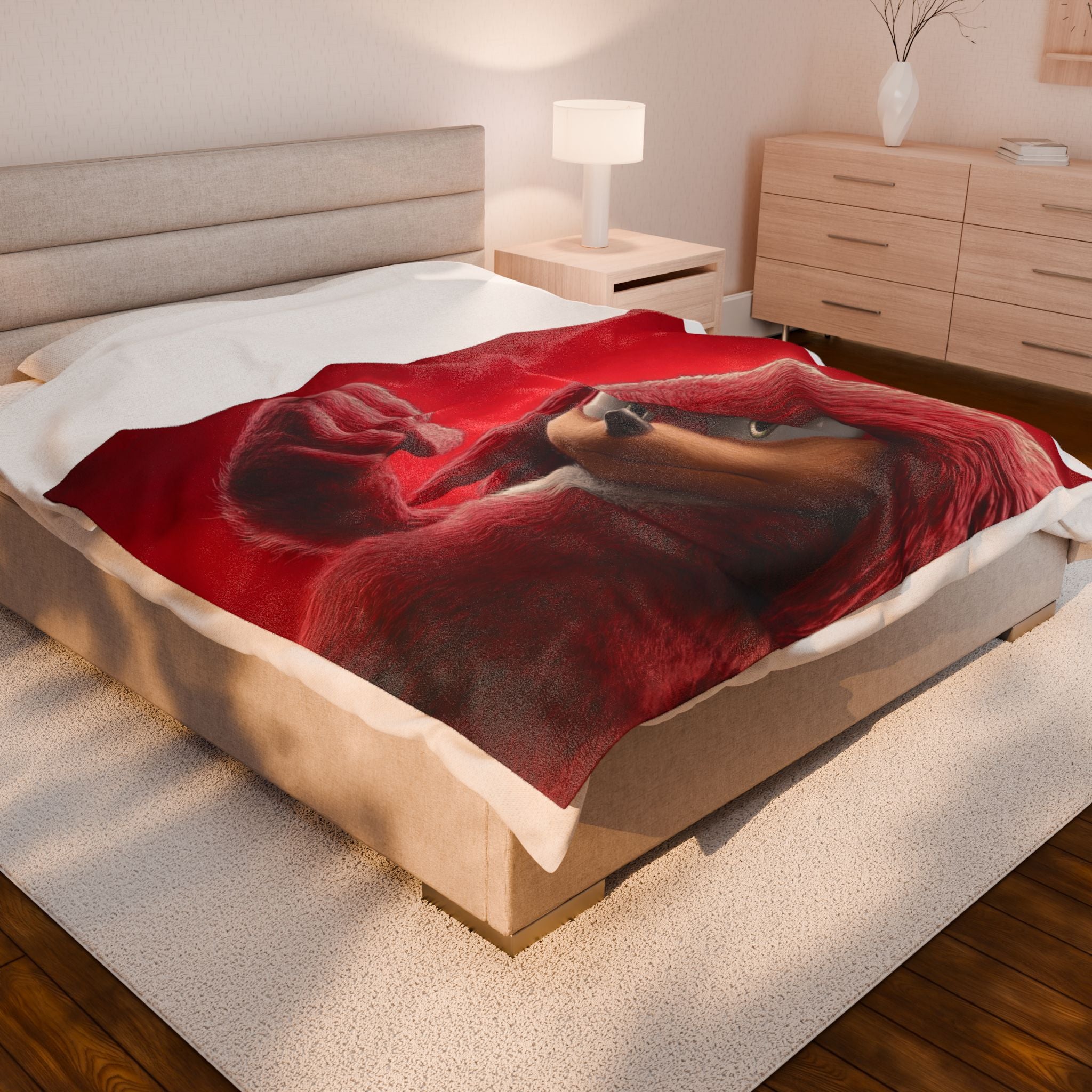 Knuckles Plush Throw Blanket