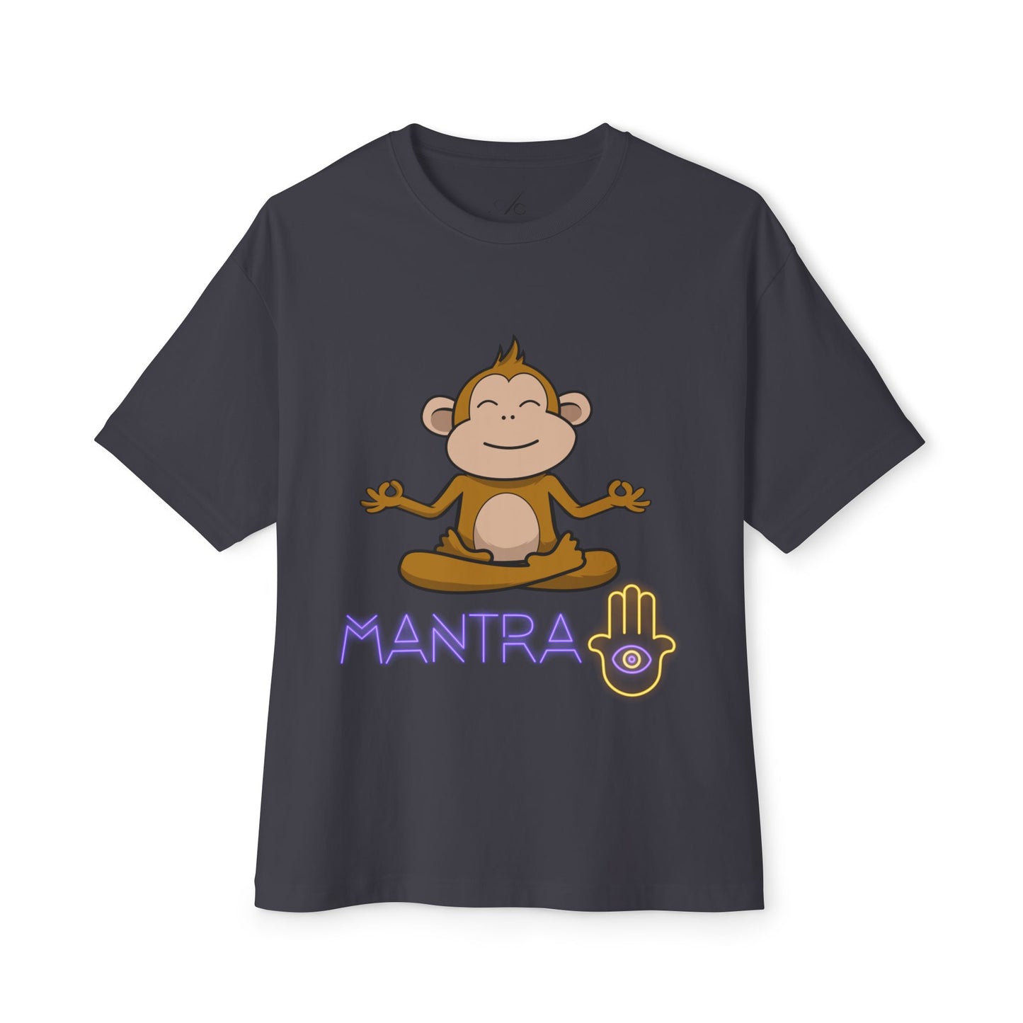 🧘‍♀️ Wear Your Peace. Mindful Monkey Graphic Tee | Unisex Boxy T-Shirt for Yoga Lovers, Gifts for Him/Her, Relaxation Apparel, Meditative Wear, Casual Streetwear
