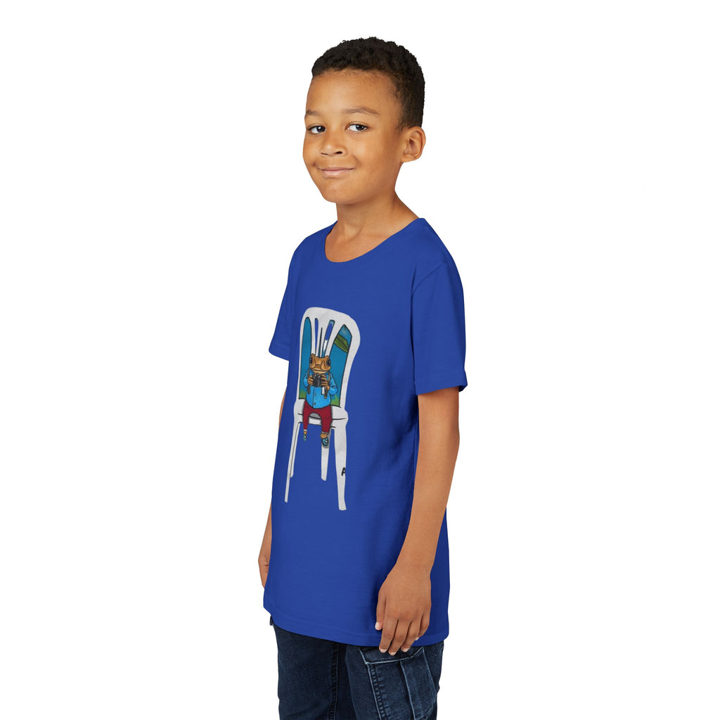 Kids Concho on a High Chair T-Shirt Cute Baby Rabbit Feeding Tee kids PUERTO RICO CHRISTMAS T-SHIRT