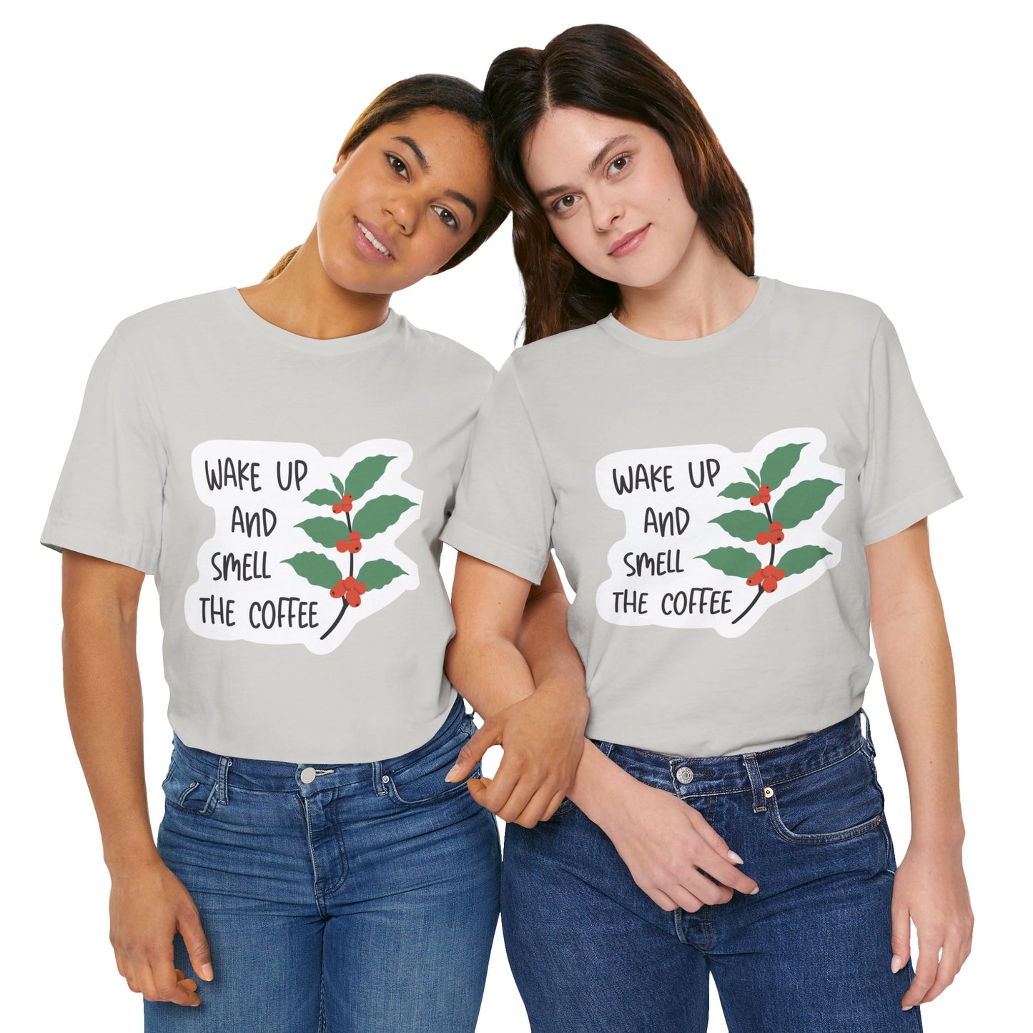 Wake Up and Smell the Coffee Tee  Coffee Plant Graphic T-Shirt