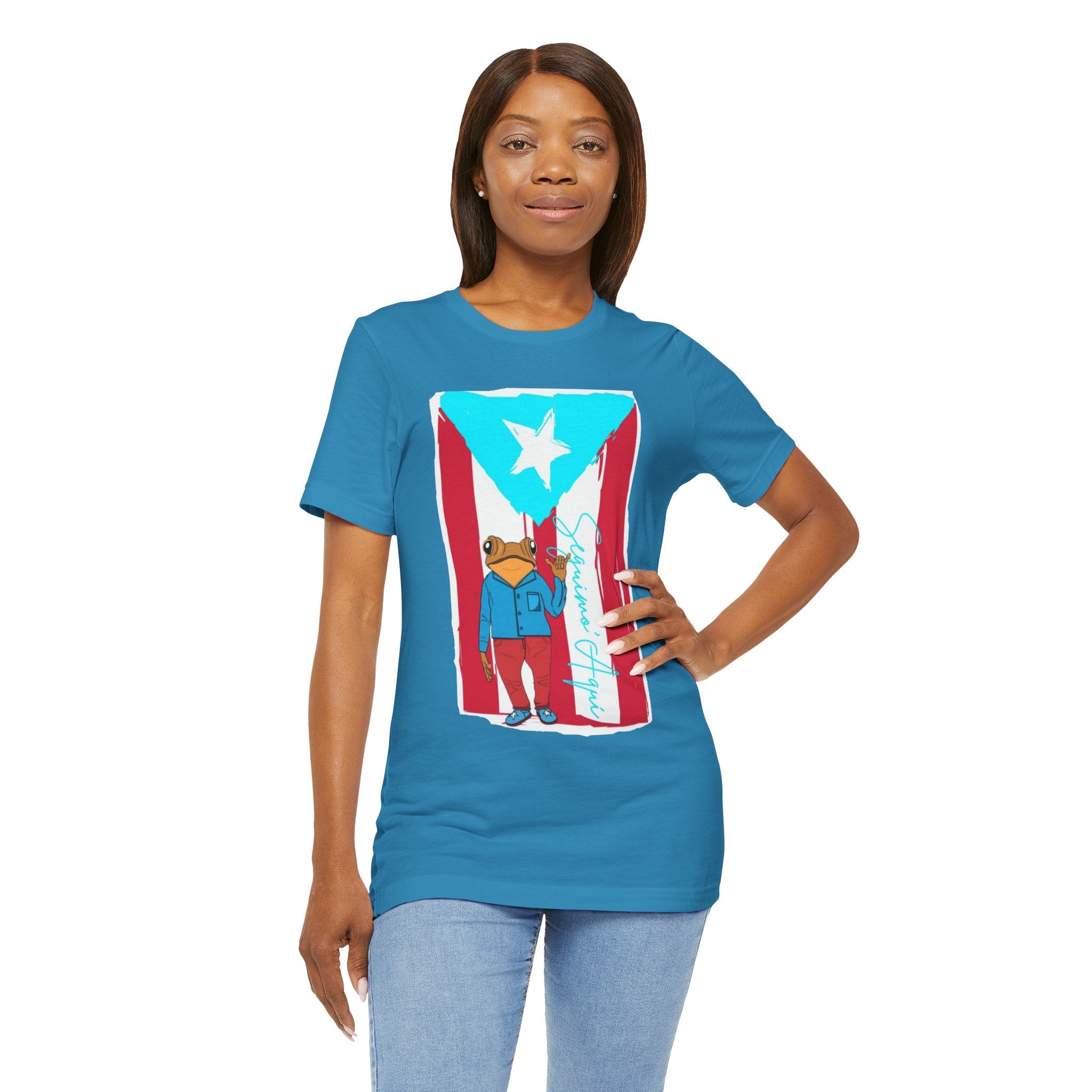 Puerto Rican Coqui Flag T‑Shirt  Boricua Pride Tee