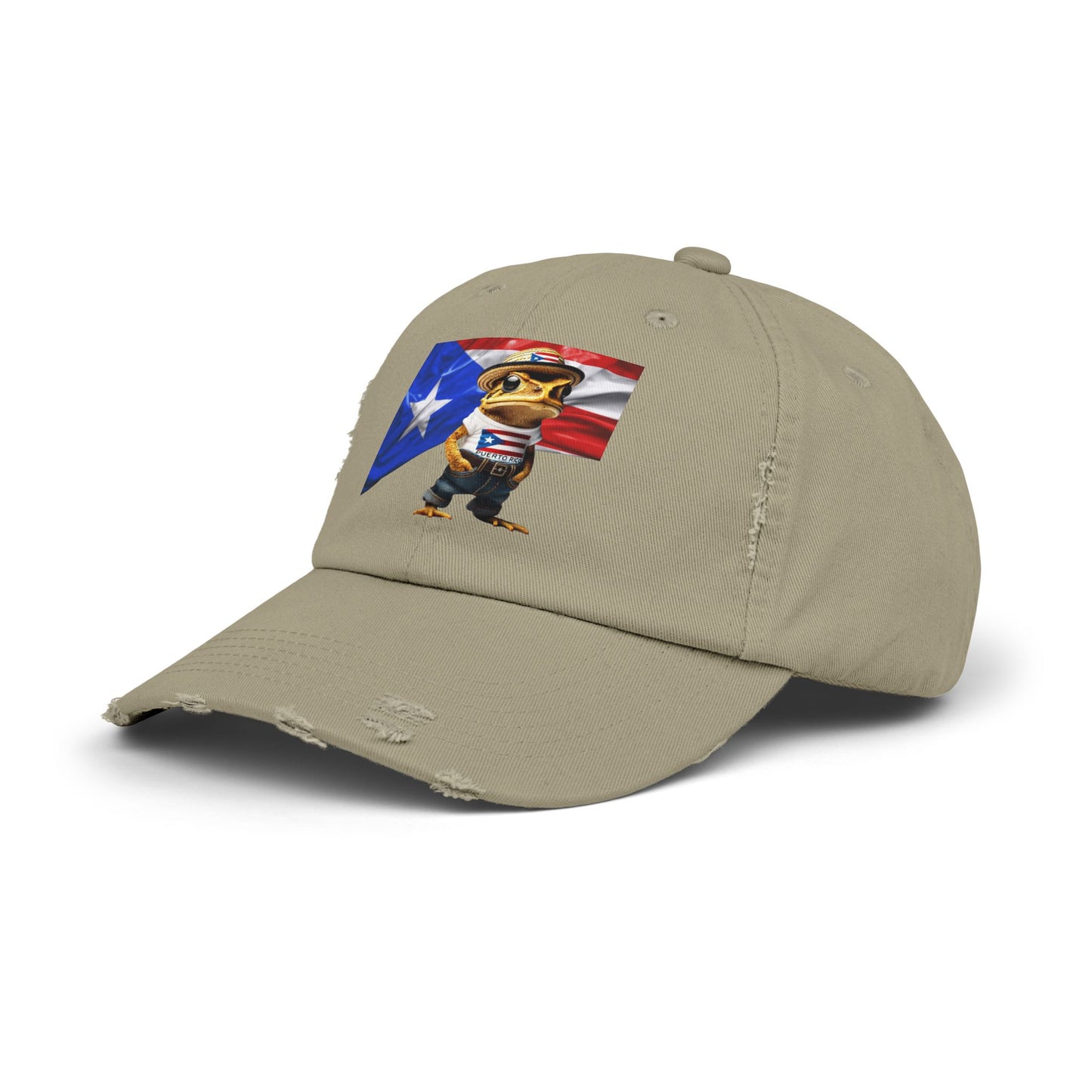 Borinquen Style: Puerto Rican Heritage Hats Unisex Distressed Cap