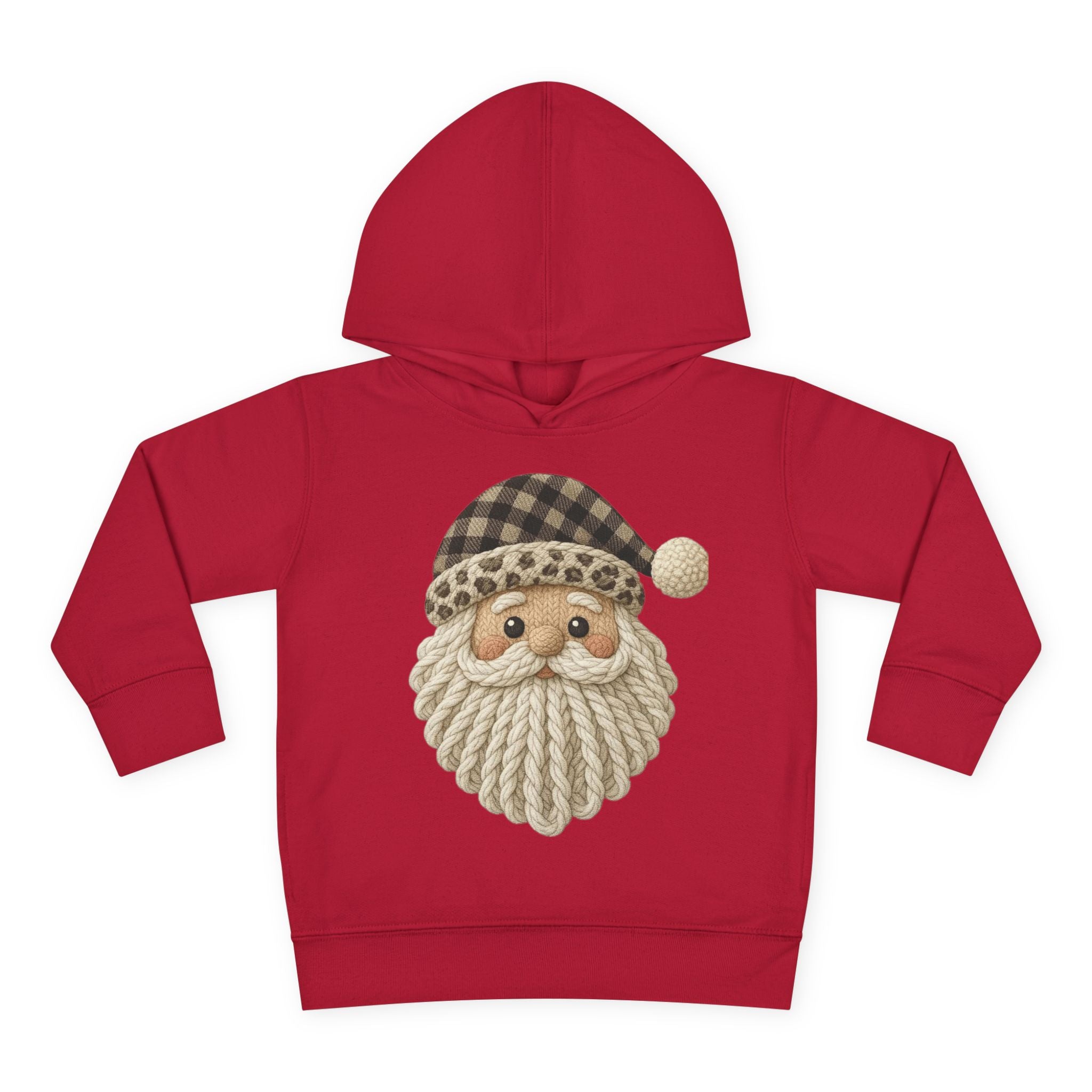 Toddler Hoodie  Cozy Plaid Santa Gnome Pullover