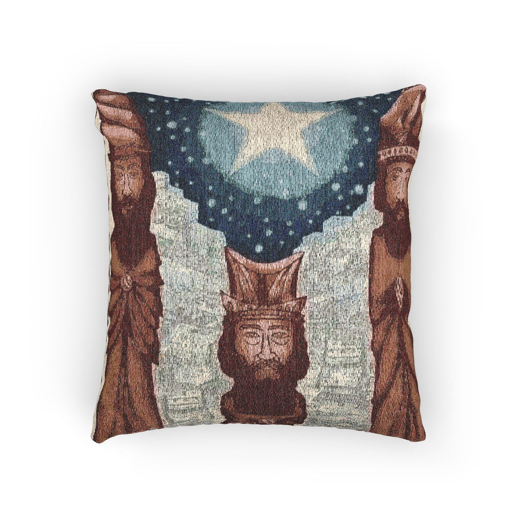 Puerto Rico Culture Pillow  Vintage Flag & Statue Tapestry Throw Pillow