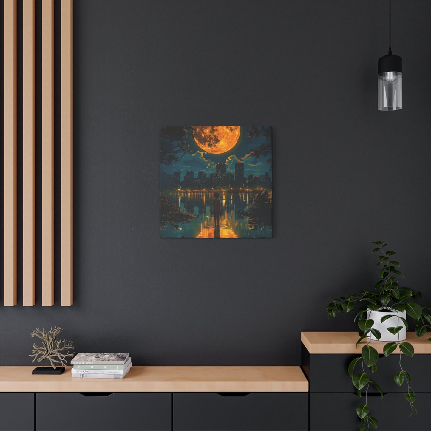 Because words have the power to move you let them live on your wall, Unique Nightscape Decoration, Perfect for Any Occasion