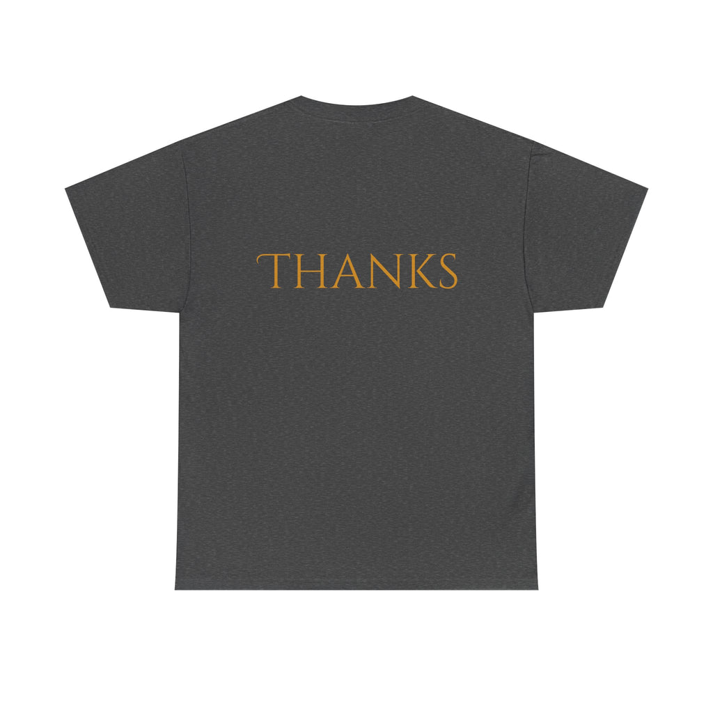 Give Thanks Tee Thanksgiving Graphic T-Shirt with Rustic Bow Design