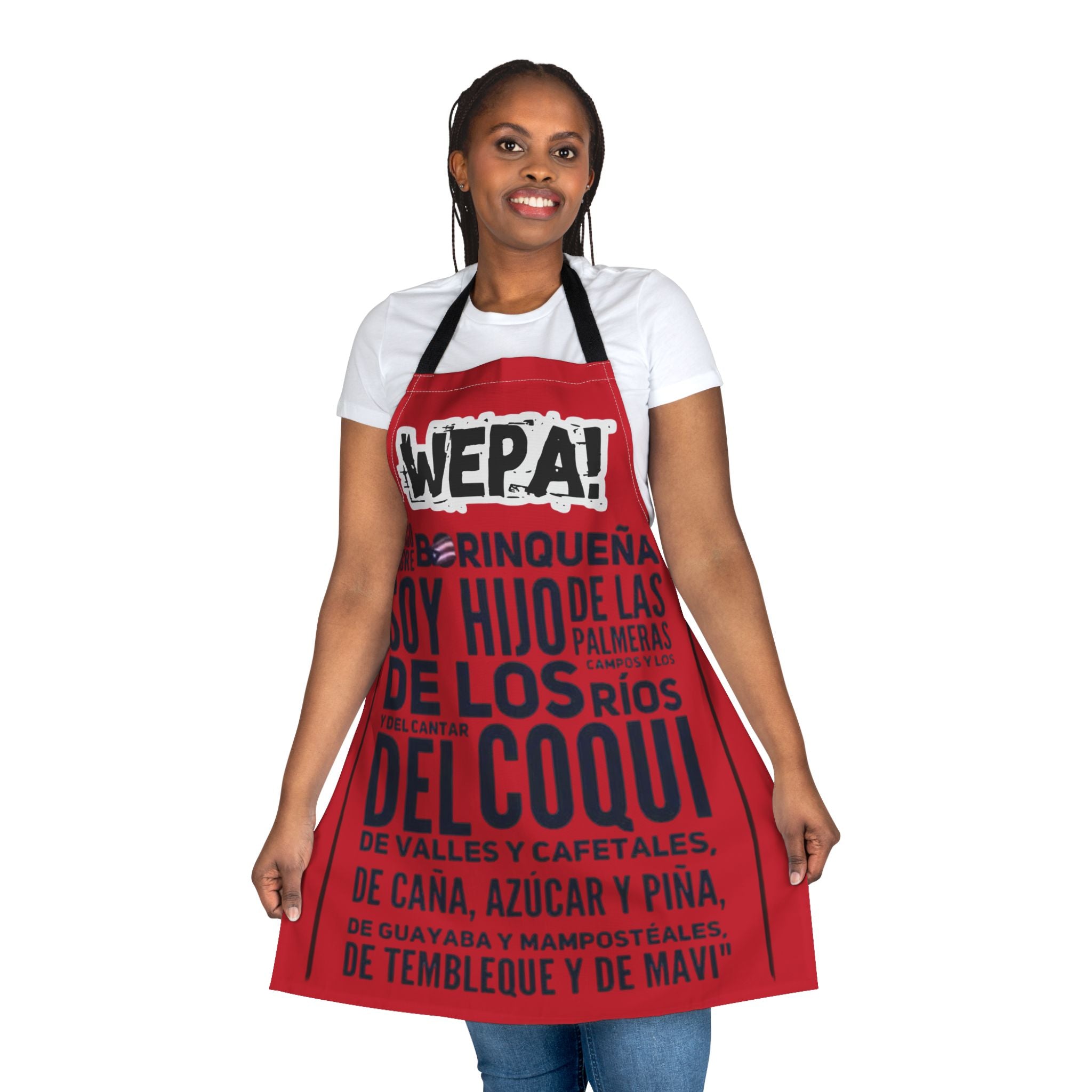 WEPA! Soy Hijo del Coquí" Boricua Puerto Rico Pride Kitchen Apron