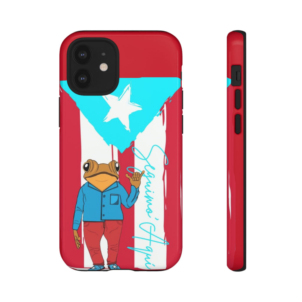 Puerto Rican Flag Frog Design ("Señorita Hops")Phone Case Isla del Encanto Phone Case – Puerto Rican Style