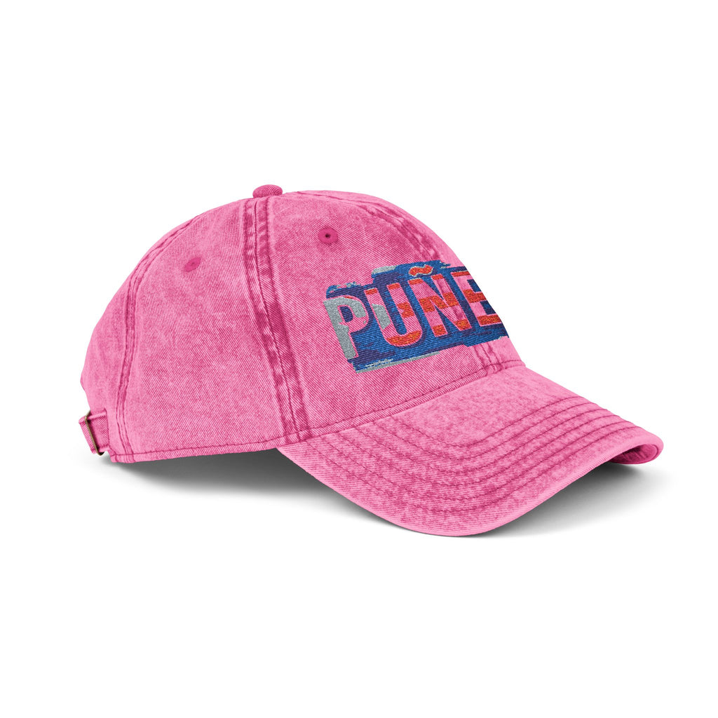 Puerto Rico Pride Knit Hat Vintage Embroidered Cap Puneta Red Hat for Casual Style