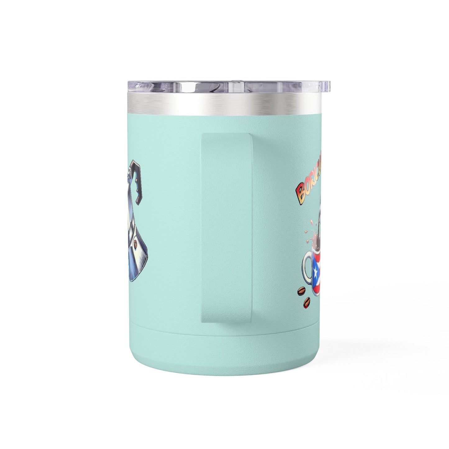 Puerto Rican Coffee Mug Tumbler, 15oz | Great Gift for Coffee Lovers, Unique Kitchen Decor, Perfect for Birthdays & Holidays