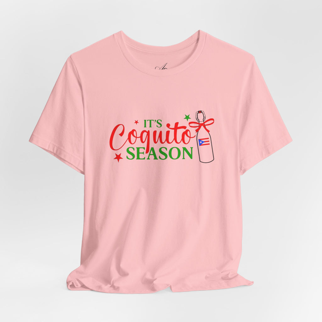 It's Coquito Season T-Shirt - Christmas Puerto Rican Holiday Cocktail Tee