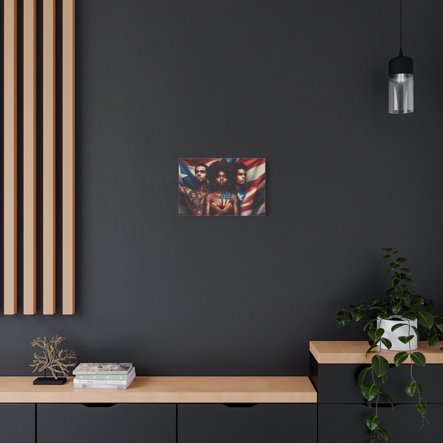 Rooted in Culture, Radiating Power Puerto Rican Wall Art, Unique Gift, Empowering Decor