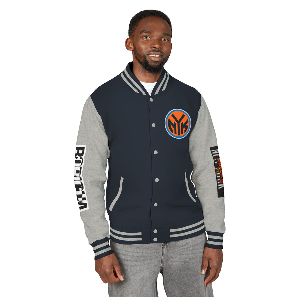 Basketball-Inspired Letterman Jacket — Men's Retro Varsity Sports Jacket Jose AlvarTribute Varsity Jacket