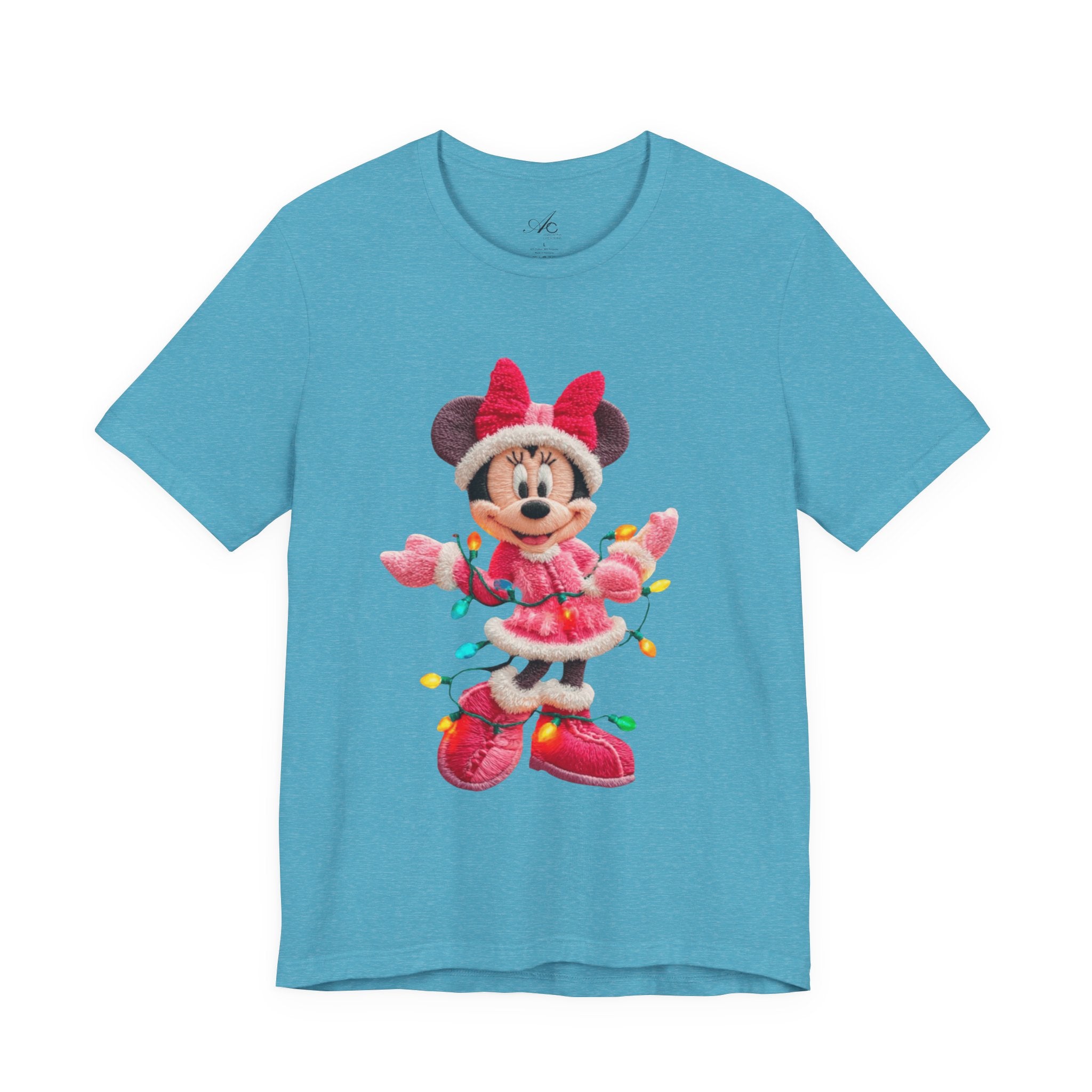 Minnie Mouse Holiday Lights T-Shirt Festive Holiday Designs