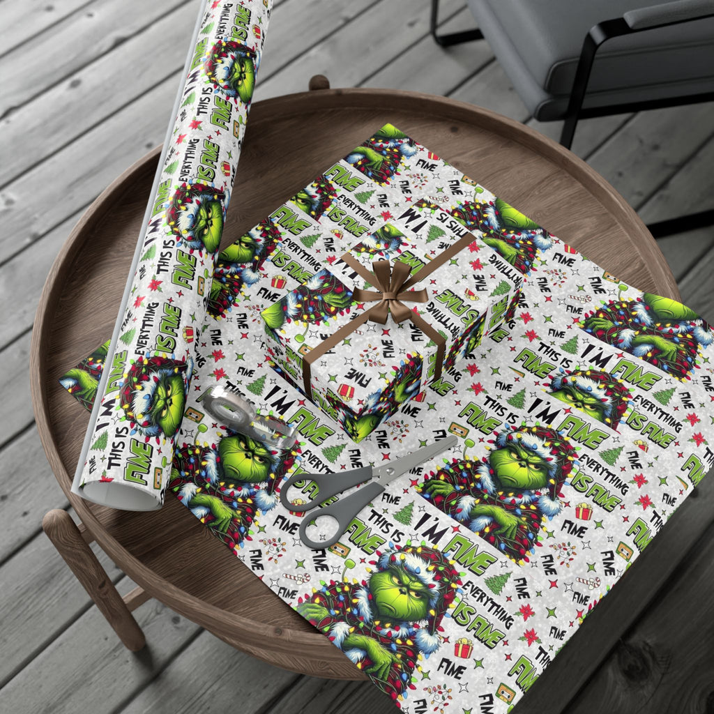 Festive Wrapping Paper  Whimsical Holiday Gift Wrap | Christmas Paper Roll | Fun & Unique Gift Packaging