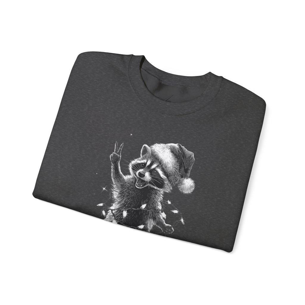 Holiday Raccoon Crewneck Sweatshirt Christmas Tshirts and sweaters,