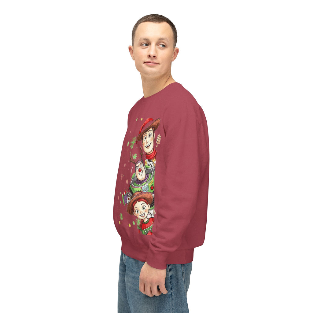 Christmas Toy Cowboy Crewneck Sweatshirt  Festive Woody & Friends Holiday Sweatshirt Cartoon Christmas T-shirts and Sweaters