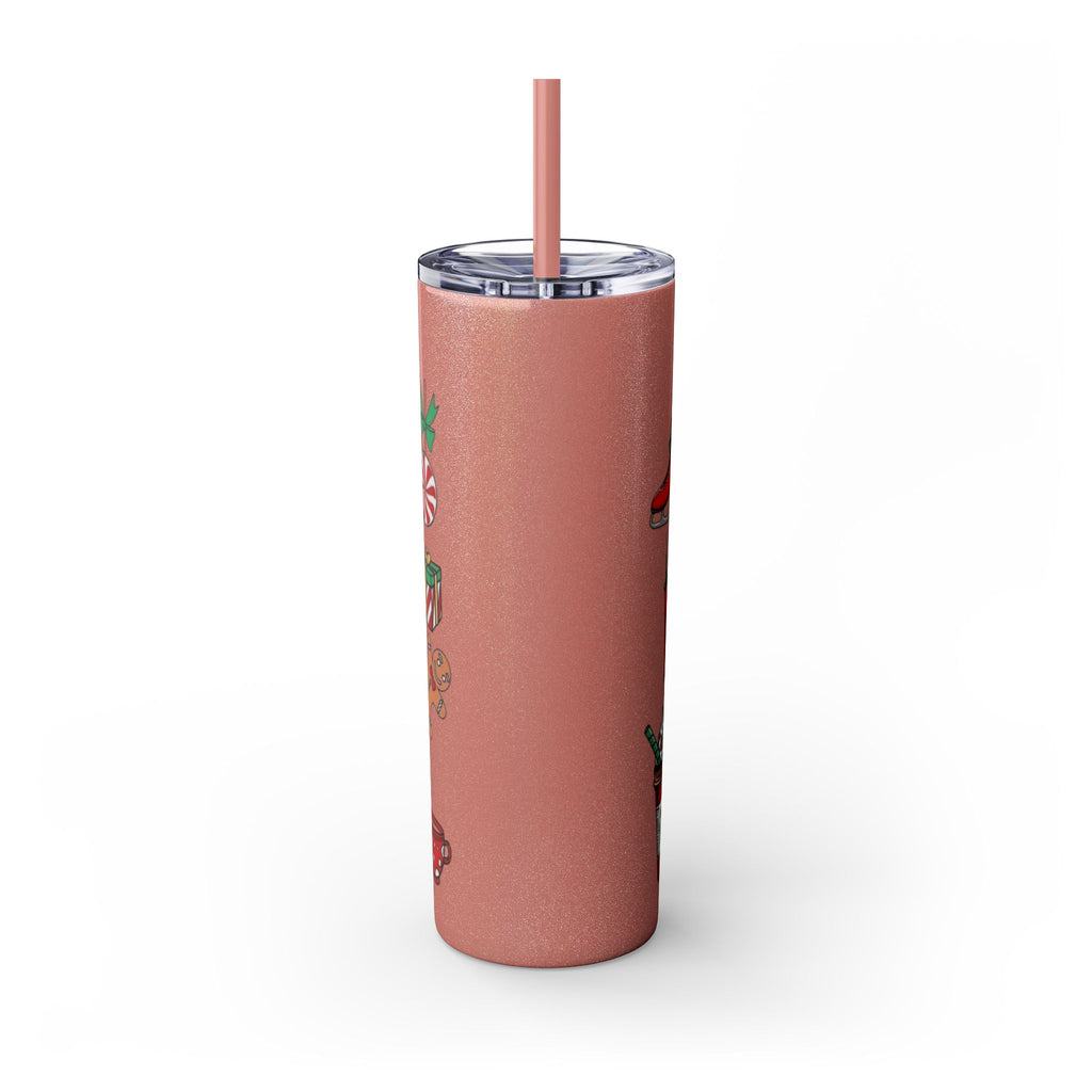 Emergency Department Nurse Christmas Skinny Tumbler - 20oz Holiday Medical Travel Cup with Straw Medical Christmas Mug