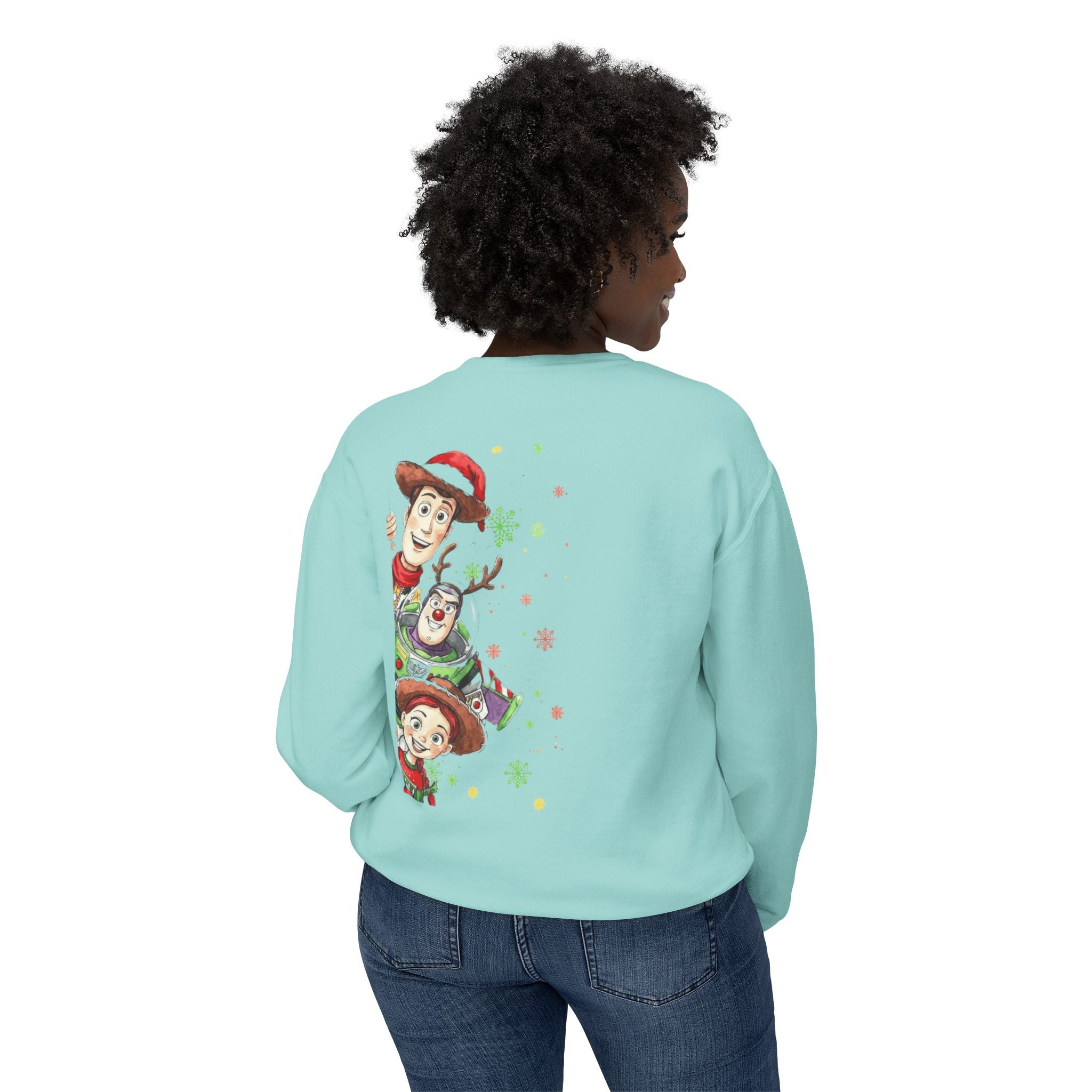 Christmas Toy Cowboy Crewneck Sweatshirt  Festive Woody & Friends Holiday Sweatshirt Cartoon Christmas T-shirts and Sweaters