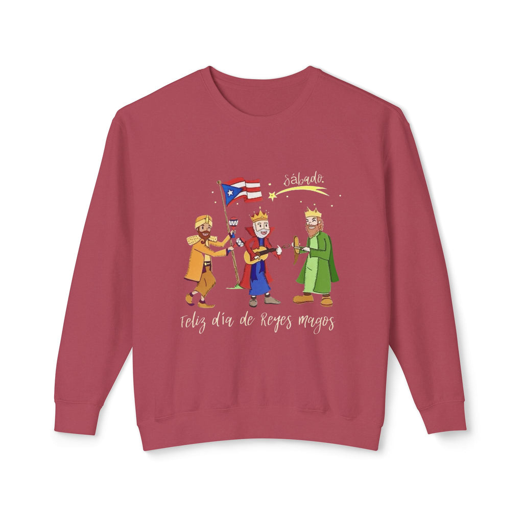 Three Kings Sweatshirt  'Feliz Día De Los Reyes Magos' Holiday Crewneck Christmas T-shirts and sweaters