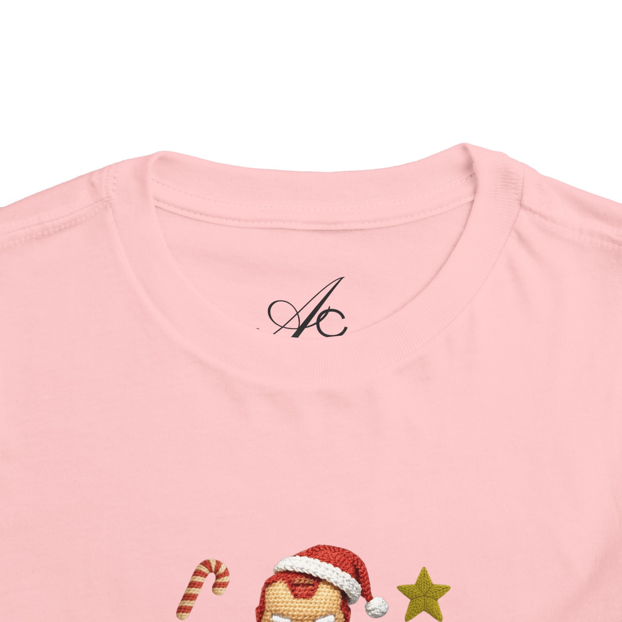 Toddler Tee  Cute Stacked Superhero Christmas Pile christmas kids collection