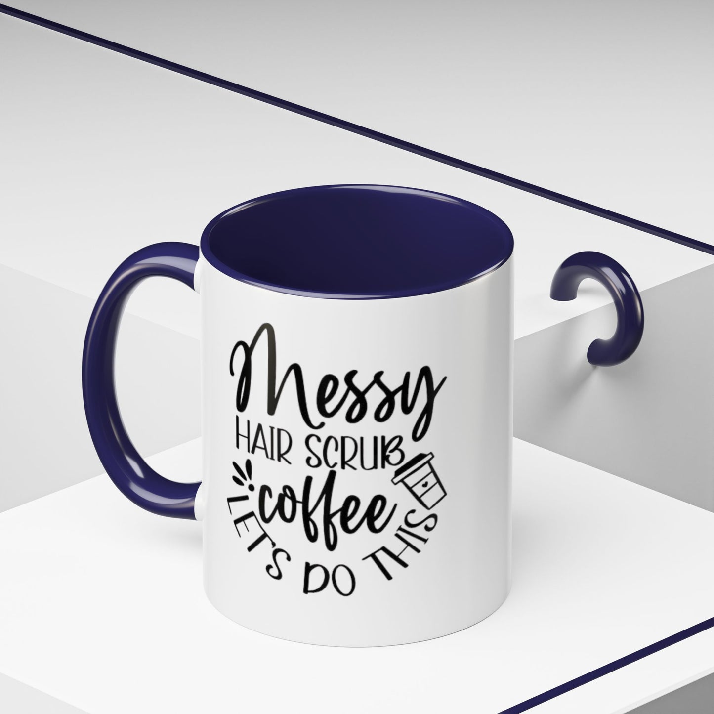 Messy Hair Coffee Mug  Fun & Quirky Gift for Coffee Lovers Motivational Coffee Cup  Positive Morning Gift