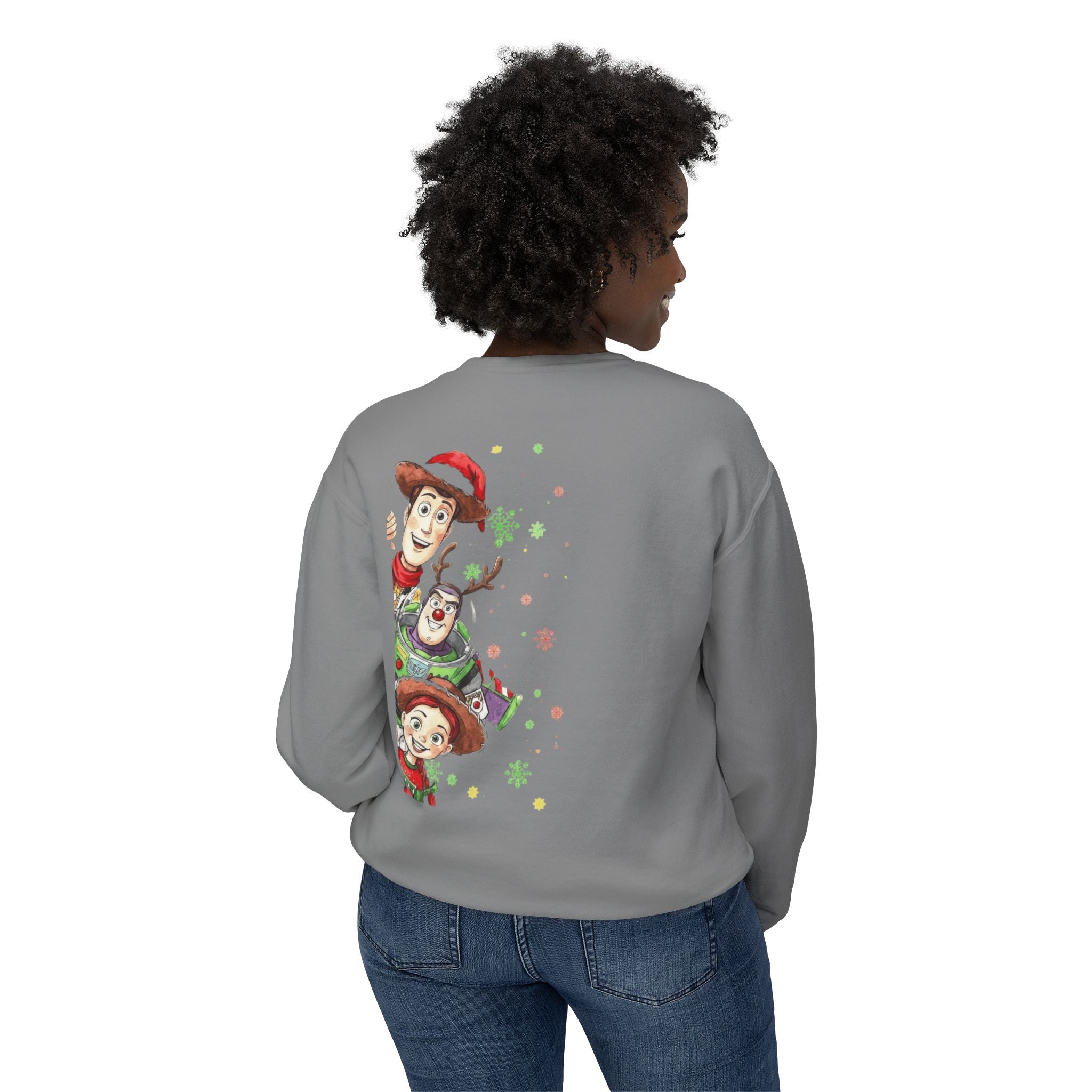 Christmas Toy Cowboy Crewneck Sweatshirt  Festive Woody & Friends Holiday Sweatshirt Cartoon Christmas T-shirts and Sweaters