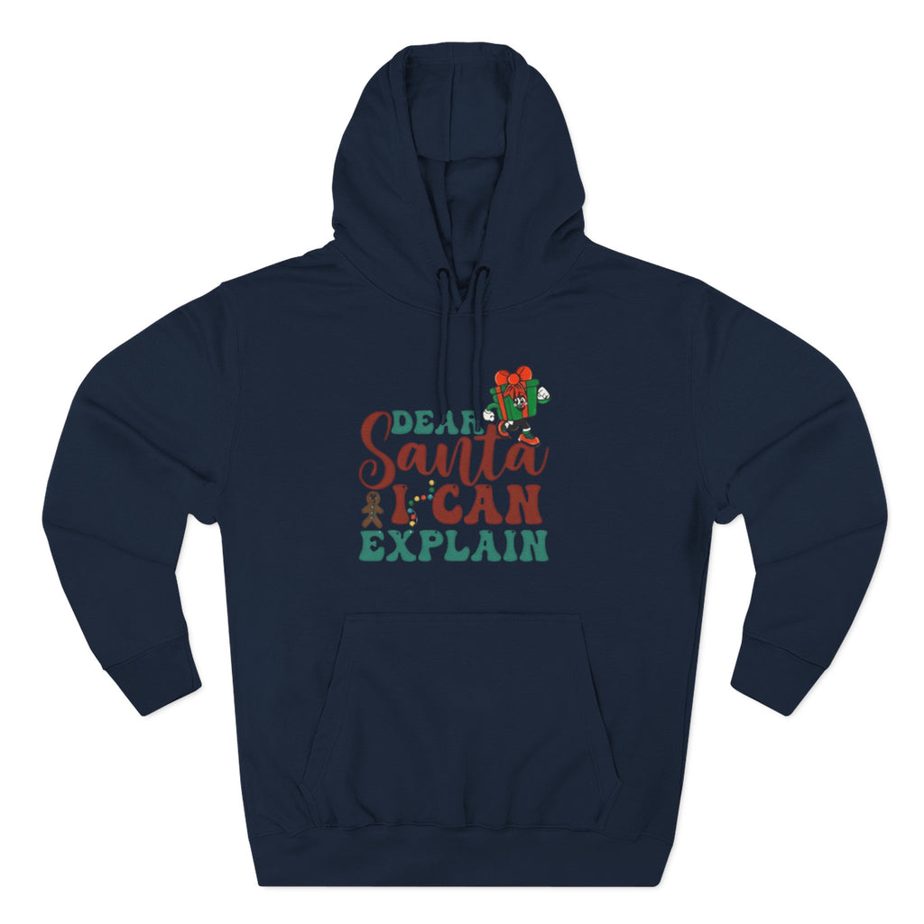 Christmas Hoodie “Dear Santa I Can Explain” Funny Holiday Pullover Christmas T-Shirts and Sweatshirts Collection