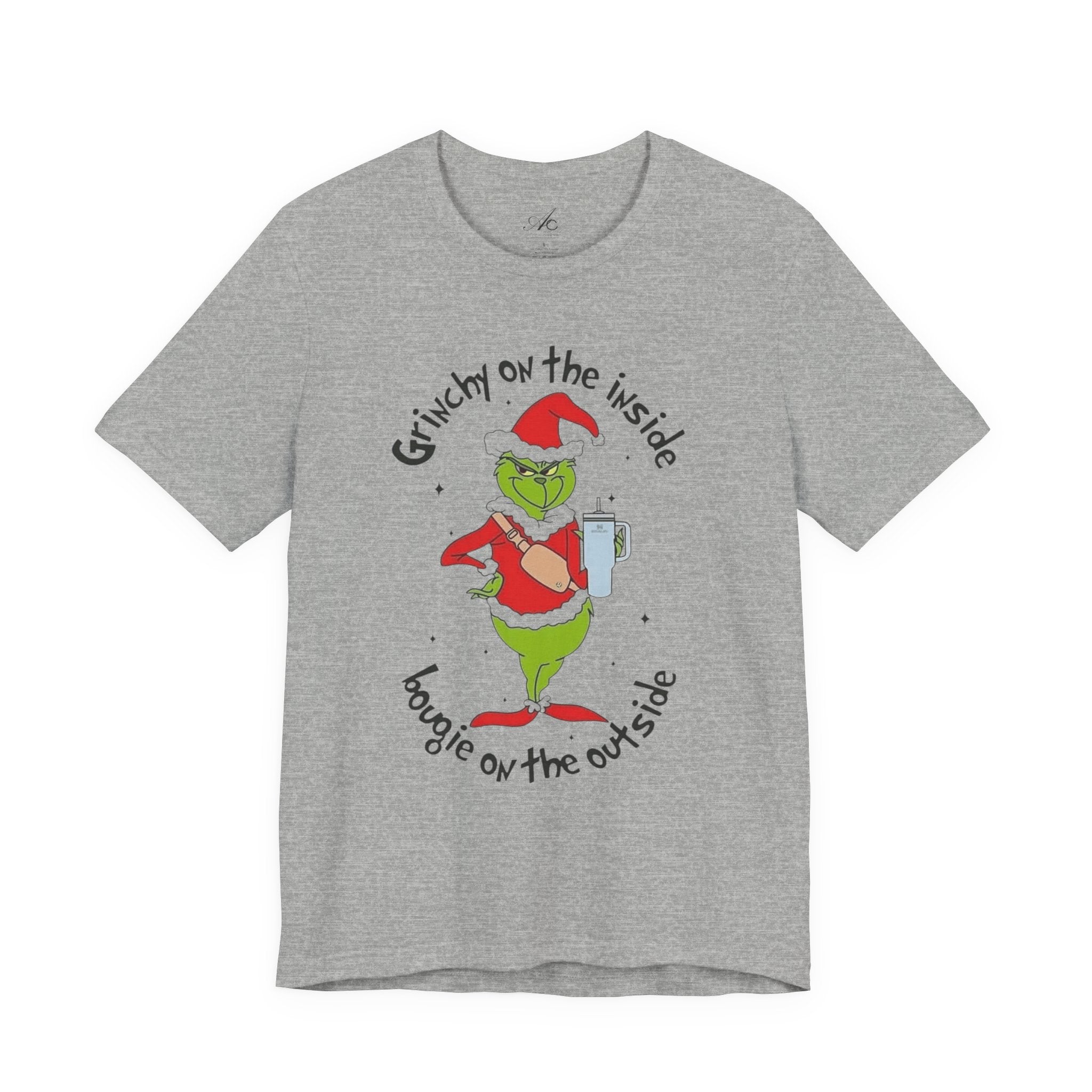 Grinch-Inspired Holiday Tee: 'Grinchy on the Inside, Boogie on the Outside'