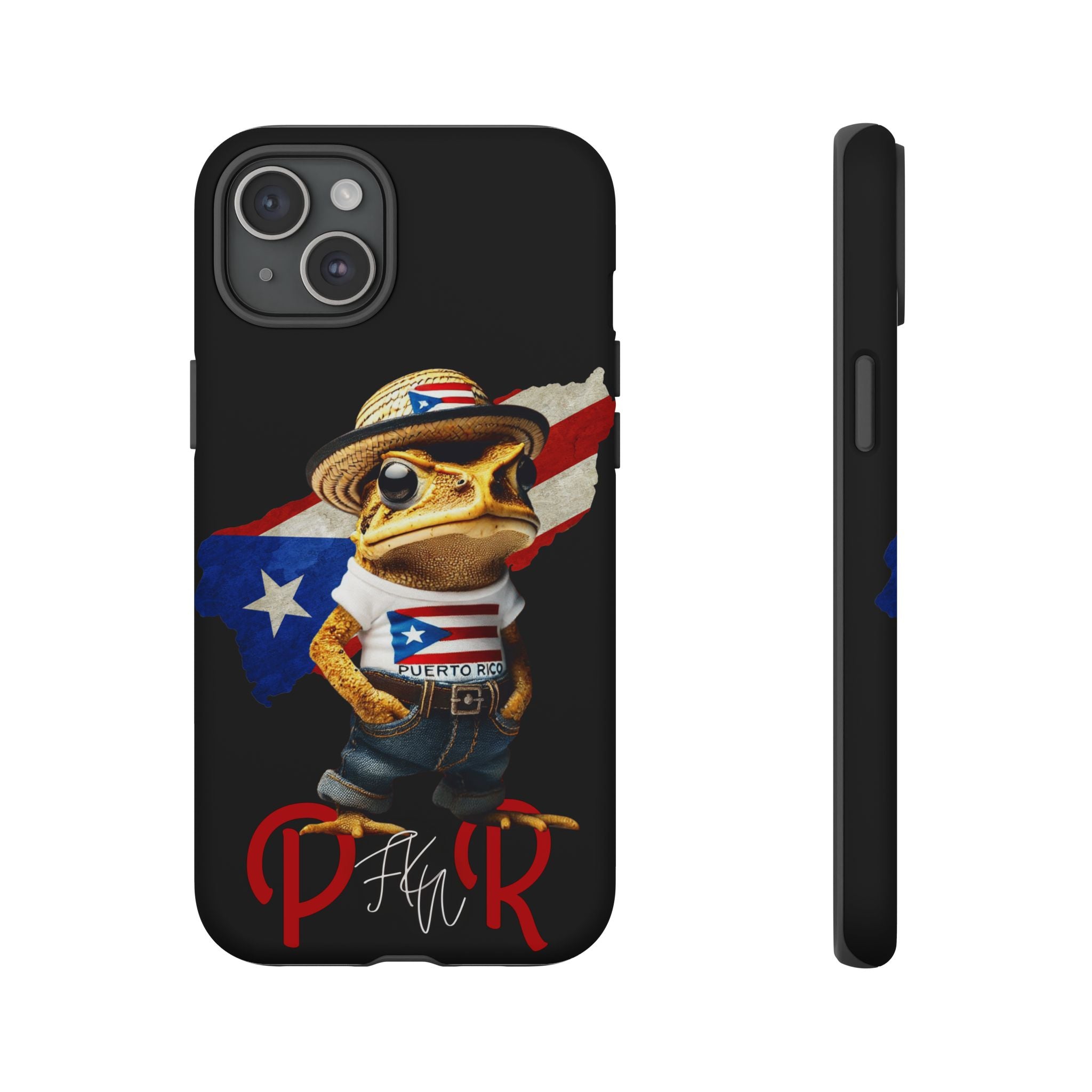 Puerto Rican Frog Tough Phone Case  Puerto Rico Flag Patriotic Protective Case
