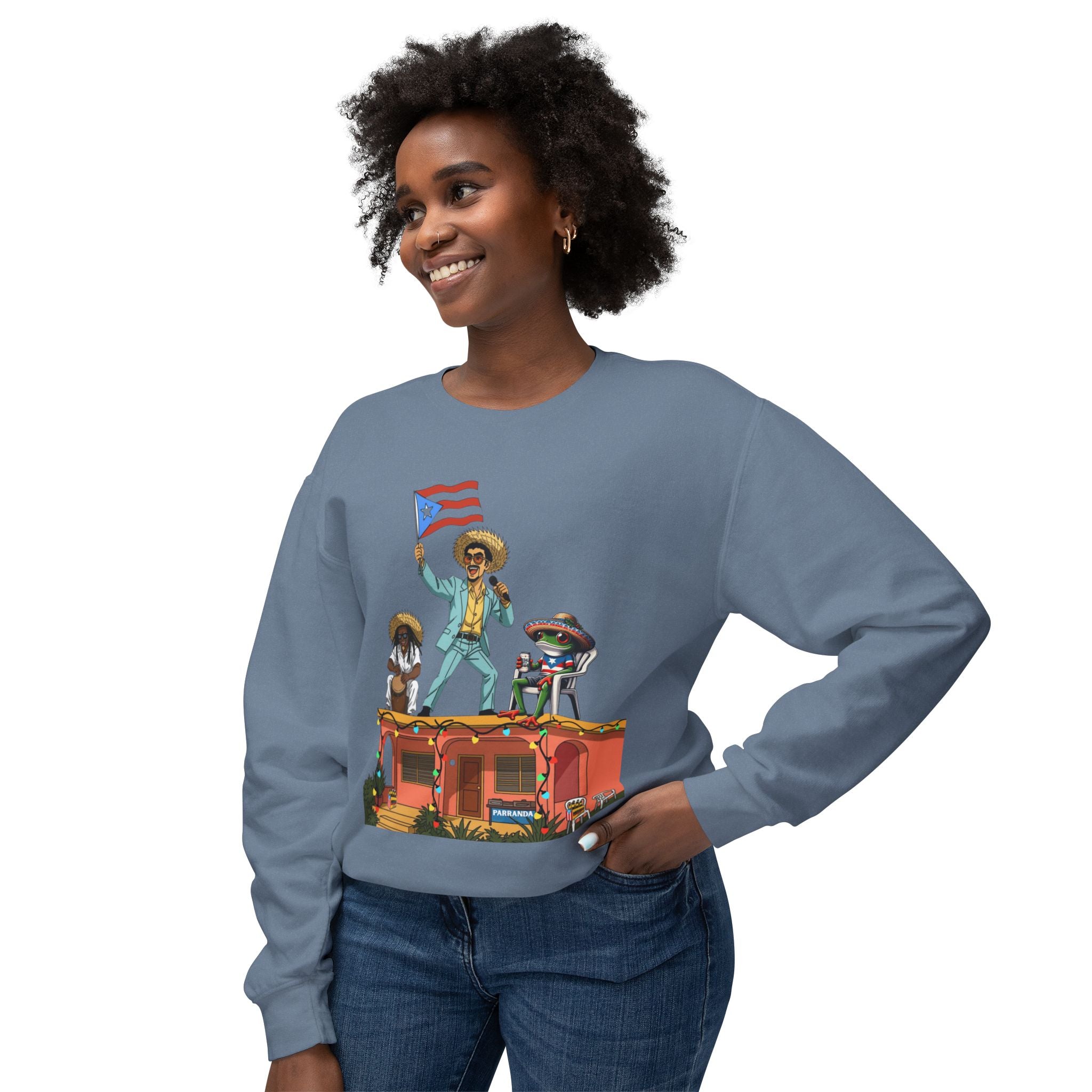 Puerto Rican Benito Parade Sweatshirt  Boricua De Pura Cepa Crewneck Puerto Rico Navidades