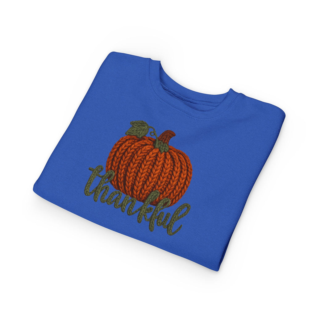 Toddler Sweatshirt  "Thankful" Pumpkin Fall Pullover