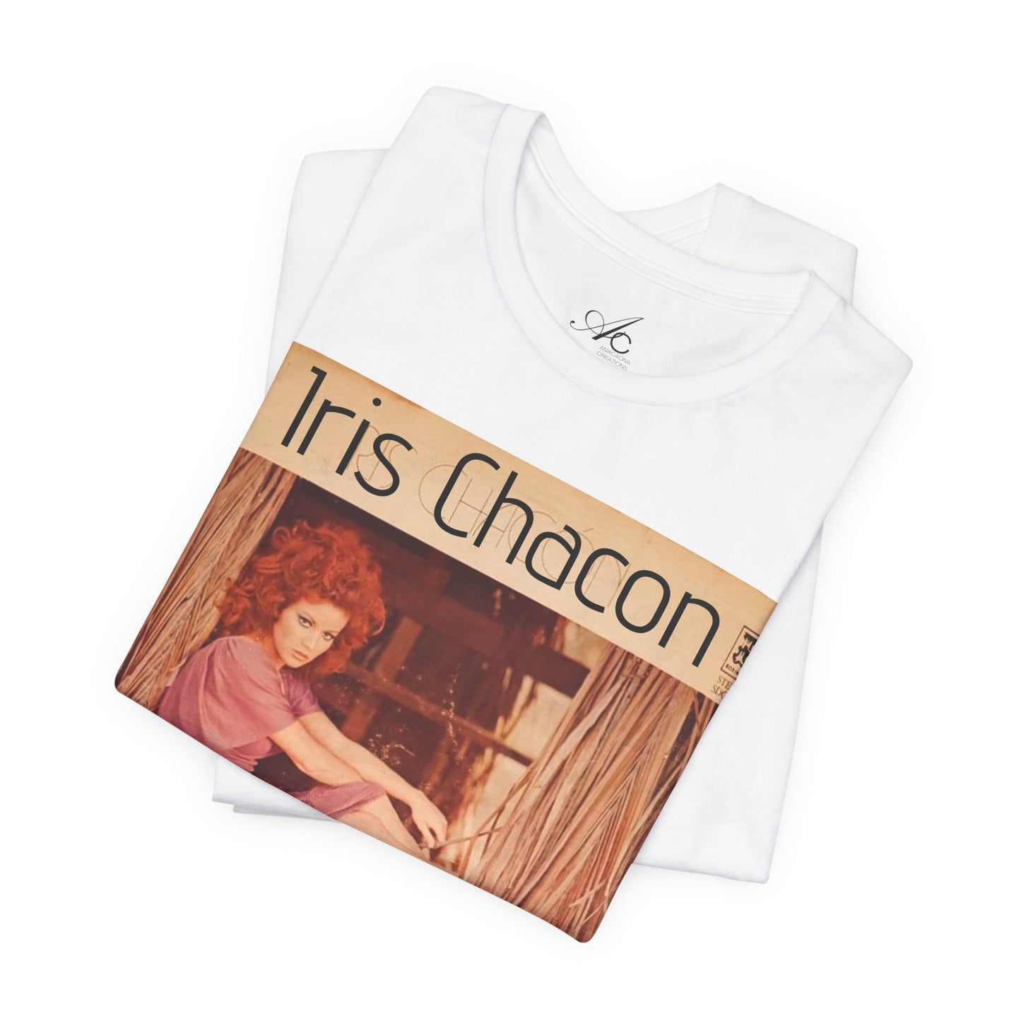 Retro Iris Chacon Unisex Tee, Vintage Music Shirt, Bohemian T-Shirt, Gift for Her, 90s Style Top