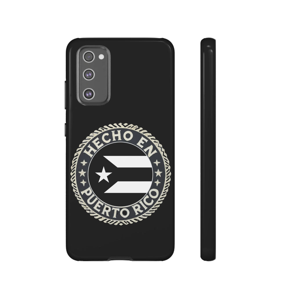 Hecho en Puerto Rico Phone Case  Puerto Rican Flag Emblem Tough Protective Cover