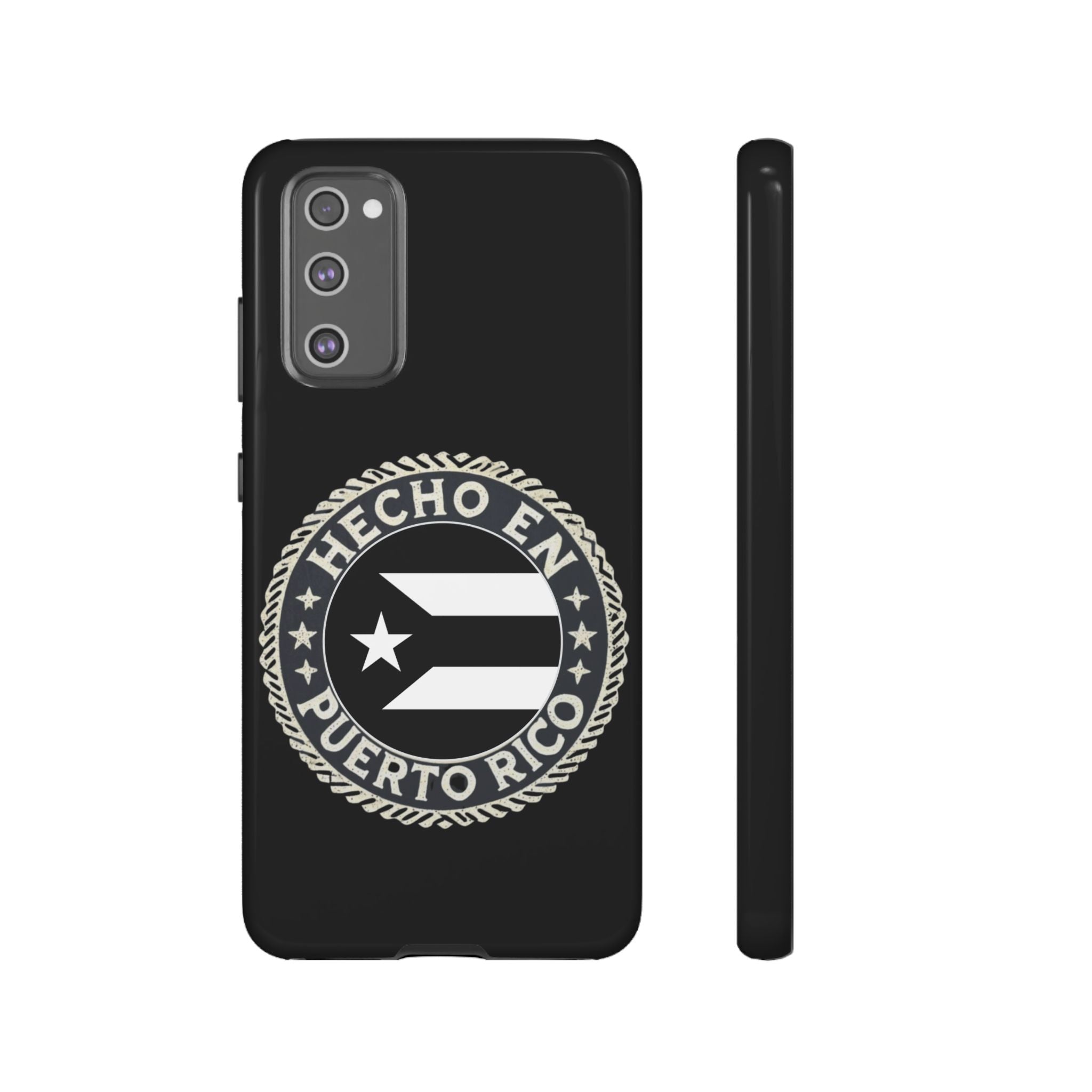 Hecho en Puerto Rico Phone Case  Puerto Rican Flag Emblem Tough Protective Cover