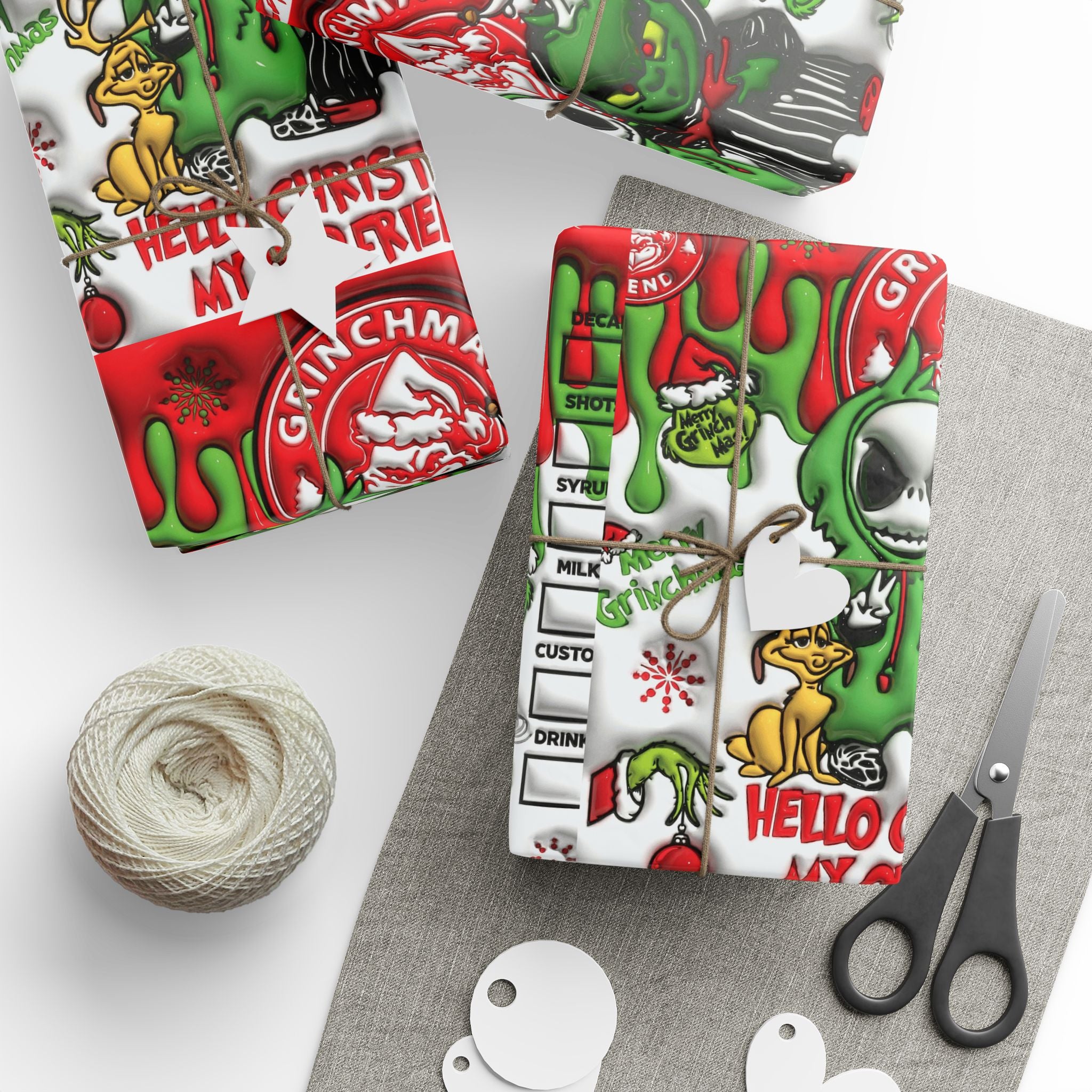 Festive Wrapping Paper – Whimsical Holiday Gift Wrap | Christmas Paper Roll | Fun & Unique Gift Packaging