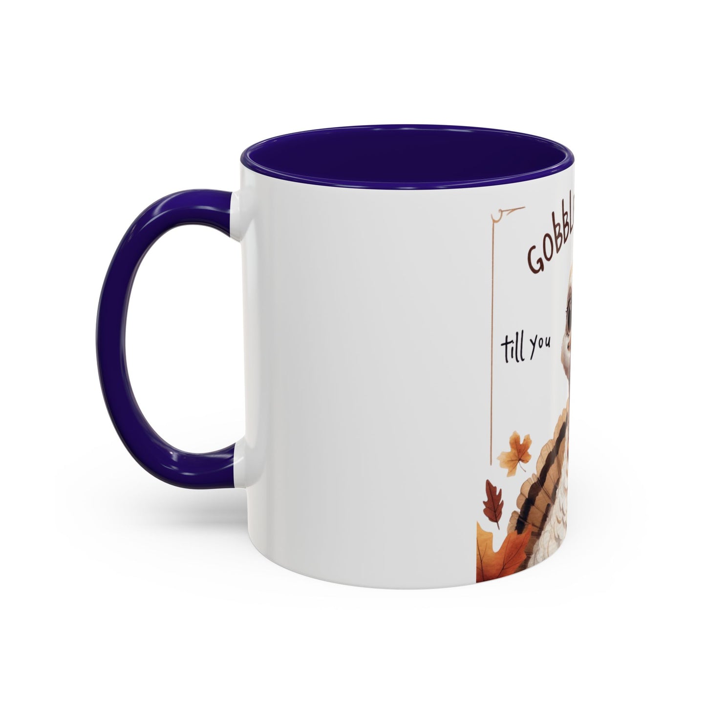 Mix cozy, aesthetic, and autumn-inspired sayings 🍁 Whimsical Thanksgiving Mug - Gobble Gobble Design