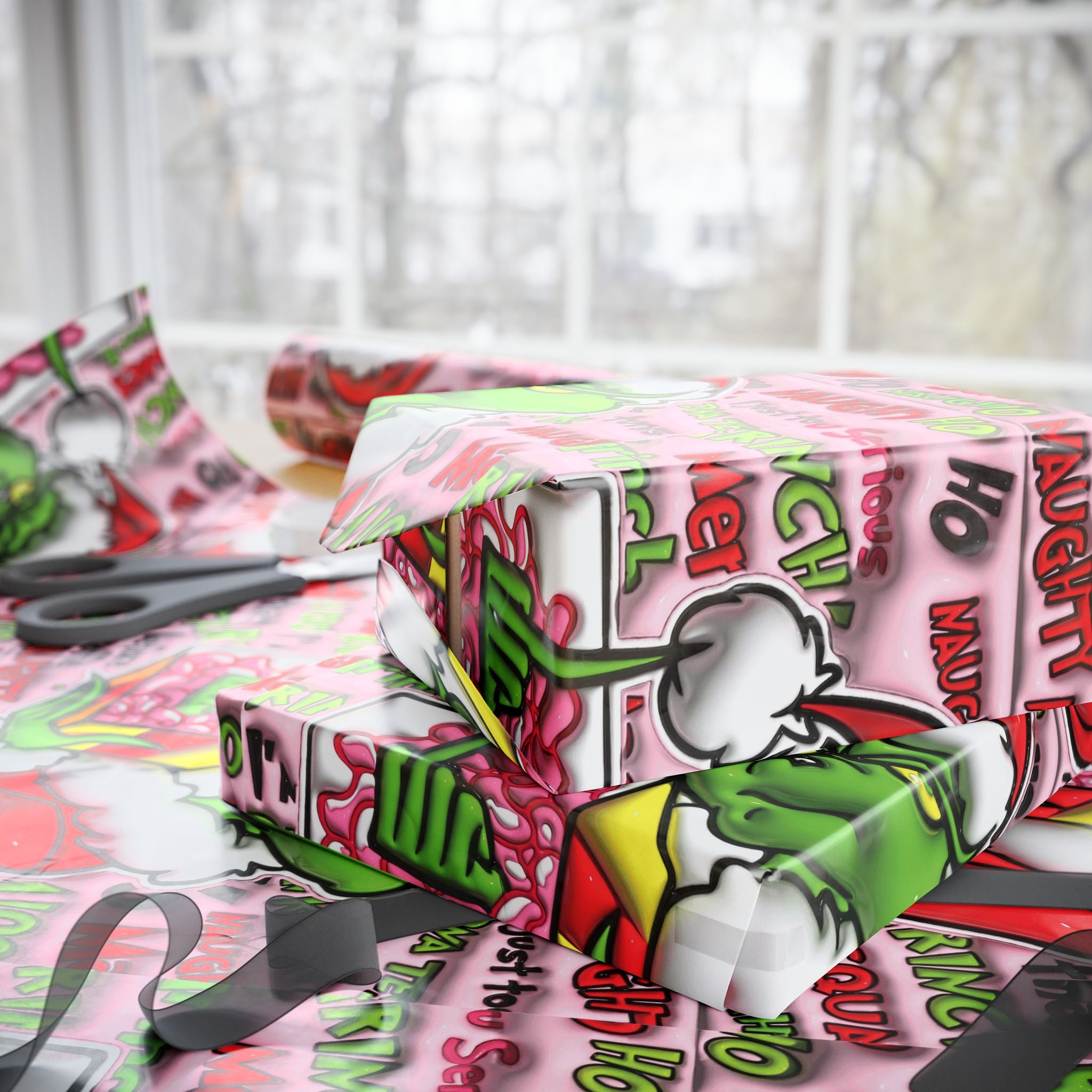 Festive Wrapping Paper – Whimsical Holiday Gift Wrap | Christmas Paper Roll | Fun & Unique Gift Packaging