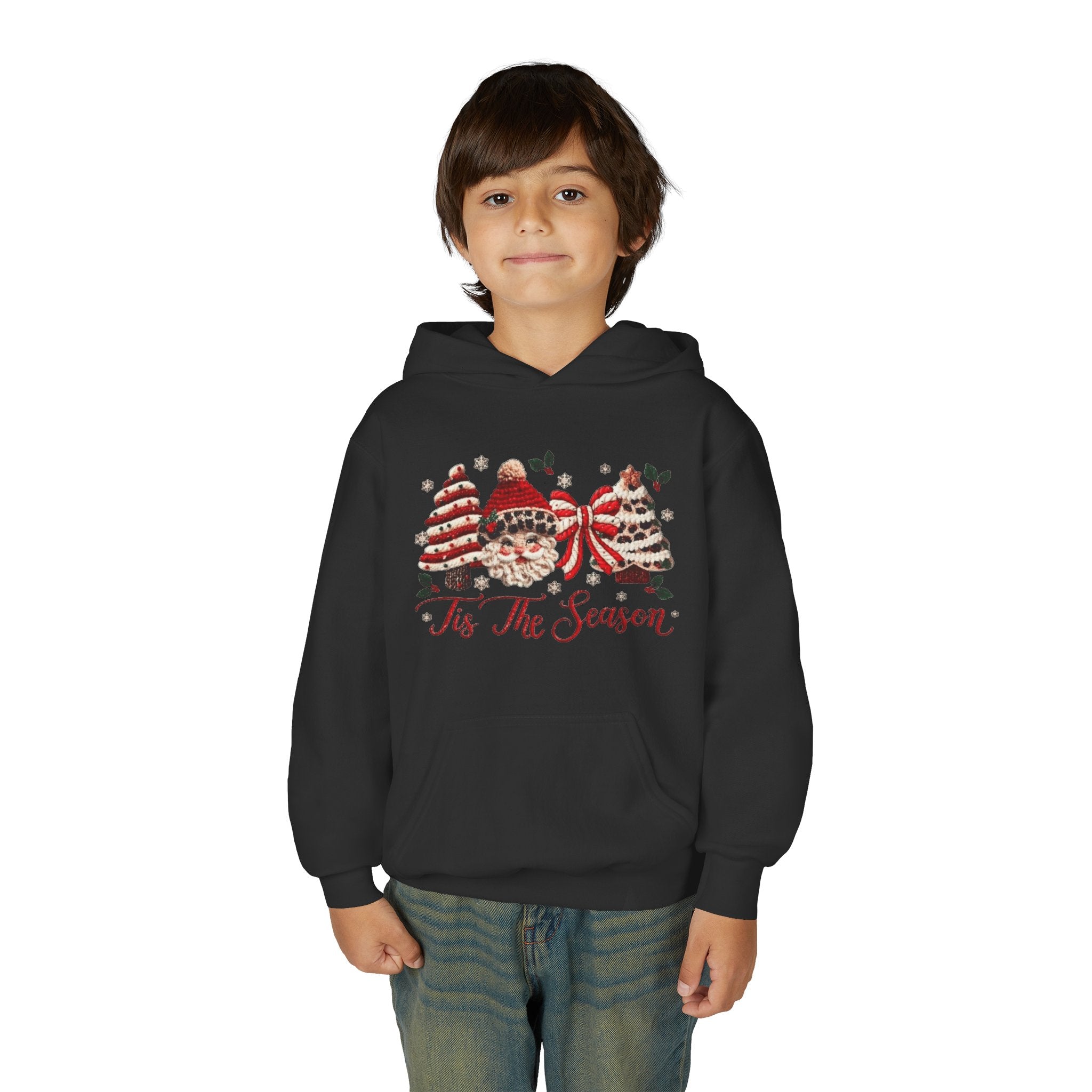 Youth Hoodie  Grinch Christmas Scene with 'Maybe Christmas' Quote
