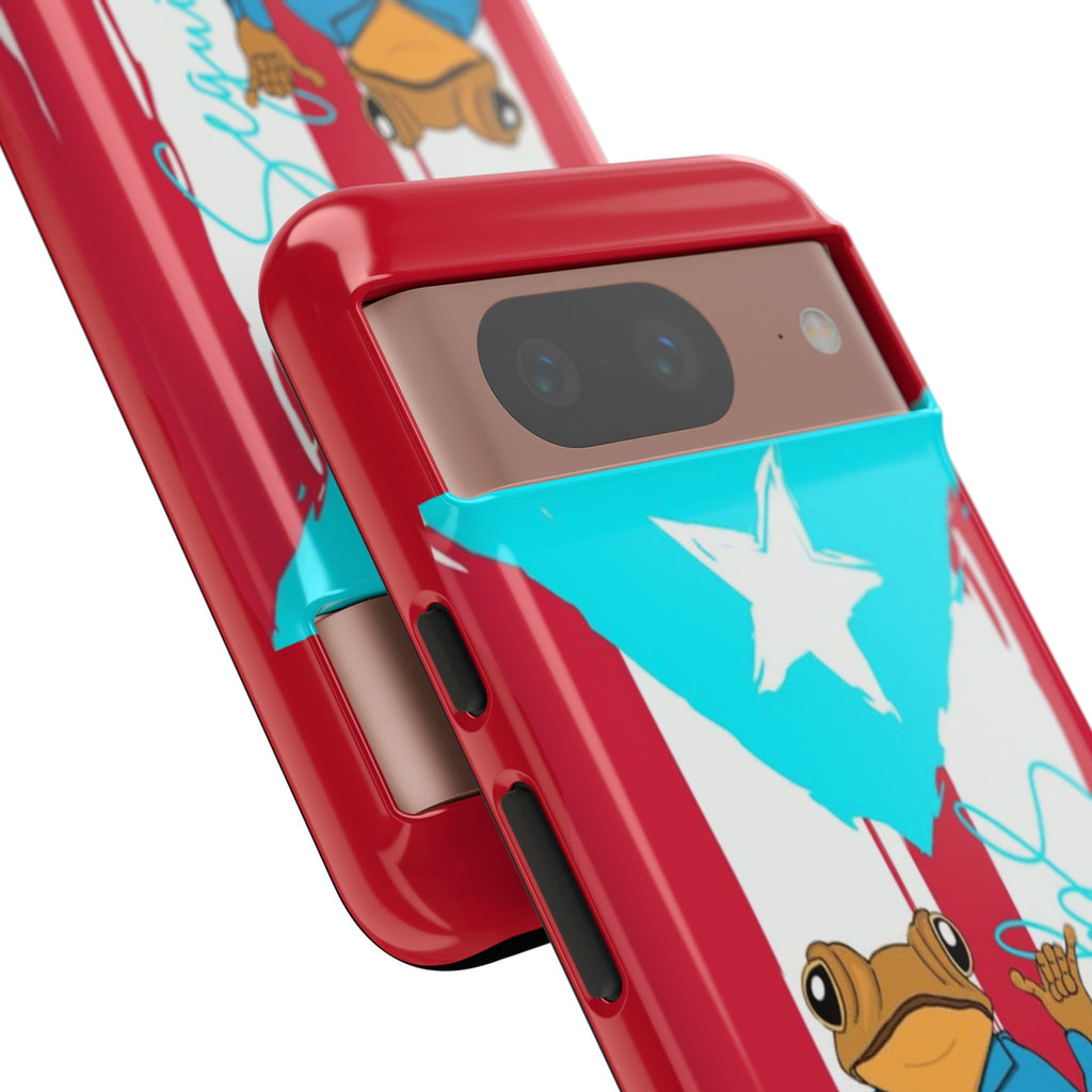 Puerto Rican Flag Frog Design ("Señorita Hops")Phone Case Isla del Encanto Phone Case – Puerto Rican Style