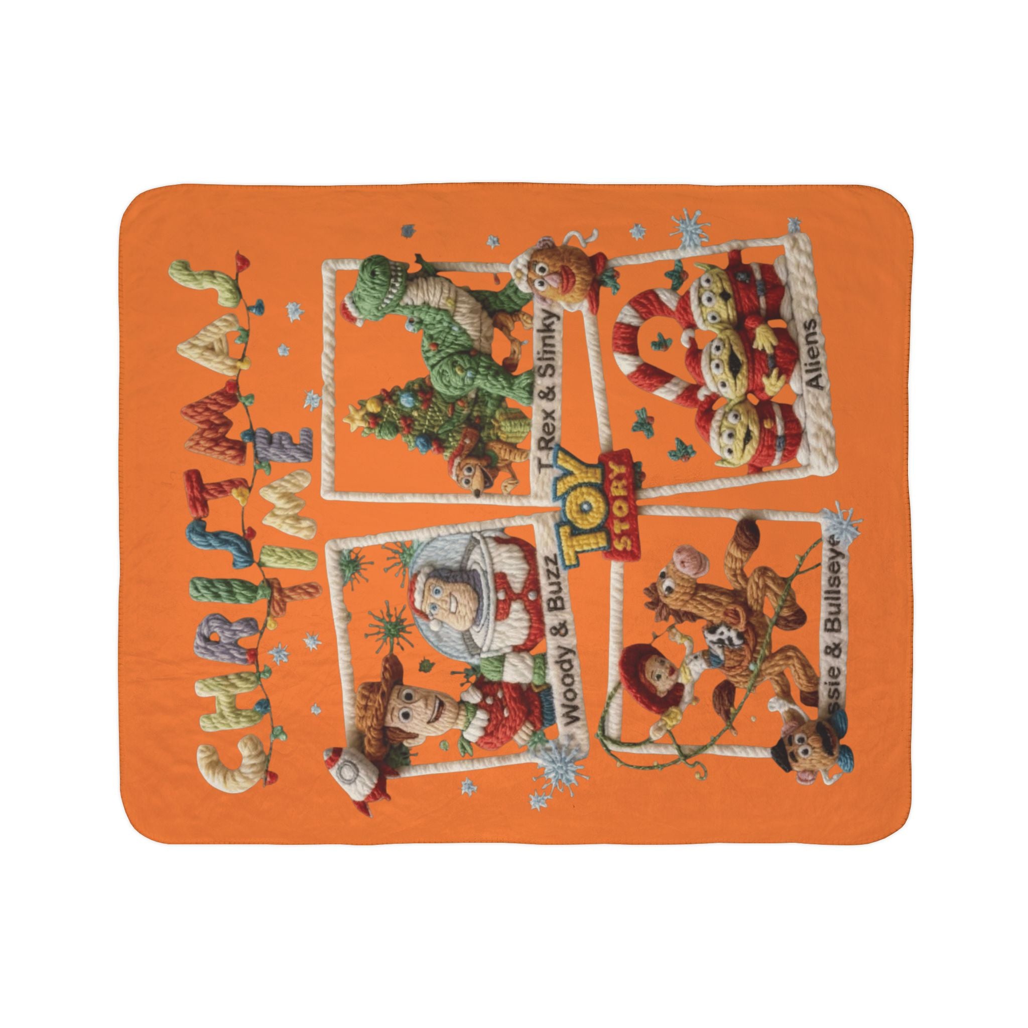 Magical Christmas Cartoon Blanket Toy Story Christmas Fleece Blanket