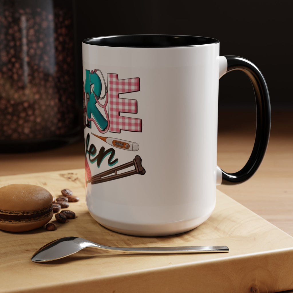 Nurse Given Accent Coffee Mug — Caregiver & Medical Equipment Design Christmas mug for all healthcare heroes